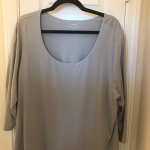 J Jill Pure Grey Top 2X